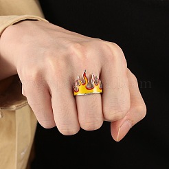 Brass Enamel Cuff Open Rings&nbsp;WG237BA-01