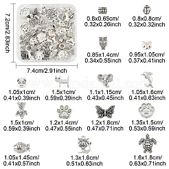 45Pcs 15 Styles Tibetan Style Alloy Beads&nbsp;FIND-YW0006-32
