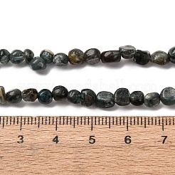 天然のグリーンクォーツビーズ連売り  ナゲット  5~9x4~6x3~4.5mm  穴：0.7mm  約75~89個/連  15.35''（39cm）〜15.94''（40.5cm）&nbsp;G-I389-A12
