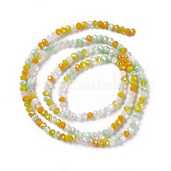 Electroplate Glass Beads Strands&nbsp;EGLA-S192-001A-B12
