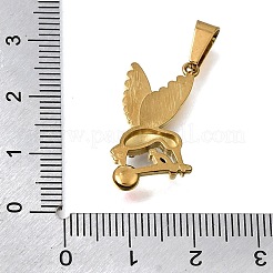 304 Stainless Steel Rhinestone Pendants&nbsp;SA-CBA7062-10G-03