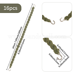 16Pcs Twist Polyester Braces with Iron Hook&nbsp;AJEW-SP0001-63A