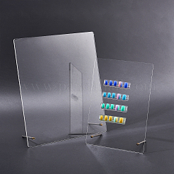 アクリルディスプレイプレート  DIYクリアディスプレイボックス用  レクタンジ  ミックスカラー  21x14.5x0.3cm&nbsp;ODIS-OC0001-14