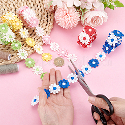 7.5 Yrads 5 Colors Polyester Flower Lace Trim Ribbon&nbsp;OCOR-PH0005-67
