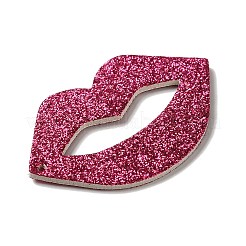 ハロウィーンのイミテーションレザーの大きなペンダント  きらめき力  リップ  38x59x2.5mm  穴：1.8mm&nbsp;FIND-K017-02D-02