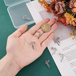 女性用キュービックジルコニア付き真鍮スタッドピアス4組  蝶結び  プラチナ  22x16mm&nbsp;EJEW-BC0001-17P