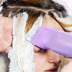 染毛剤空ボトルアプリケーター  染色ブラシくし  サロンヘアカラーツール  紫色のメディア  170mm  ボトル：130x45mm  容量：120ml（4.05液量オンス）  コー​​ム：63x50x33mm&nbsp;MRMJ-WH0056-23B