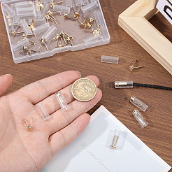 40 Sets Zinc Alloy with Resin Cord Ends&nbsp;FIND-CA0010-66G