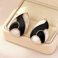 Zinc Alloy Enamel Stud Earrings&nbsp;FS-WG34E84-01