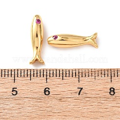 Brass Micro Pave Cubic Zirconia Beads&nbsp;KK-C157-46G