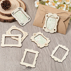 3Sets Unfinished Wood Cutouts&nbsp;DIY-SP0003-85