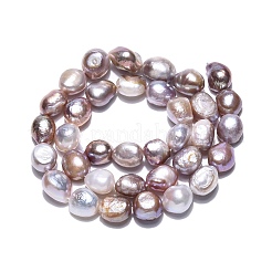 Natural Cultured Freshwater Pearl Beads Strands&nbsp;PEAR-N014-08D-02