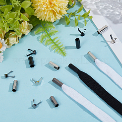 30Pcs 3 Colors Alloy Aglets for Shoelaces&nbsp;FIND-DR0002-16