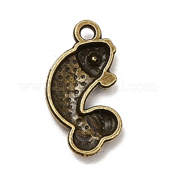 チベットのスタイル合金の魚のペンダント  ファンシー鯉チャーム  アンティークブロンズ  20x10x10.5mm  穴：1.5mm  約1111個/1000g&nbsp;LS-PALLOY-M198-23AB