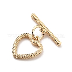 Rack Plating Brass Toggle Clasps&nbsp;KK-E034-07LG