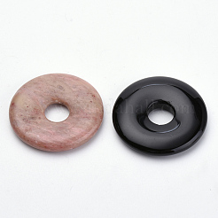 天然石ペンダント  ドーナツ/円盤  ドーナツ幅：11mm  30x5mm  穴：8mm&nbsp;G-S282-21