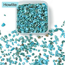 50G Natural Howlite Chip Beads&nbsp;G-YW0001-81