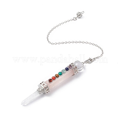 Mixed Gemstone Pointed Dowsing Pendulums&nbsp;G-F733-01