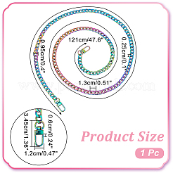 1Pc Zinc Alloy Curb Chain Bag Handle&nbsp;FIND-WR0008-78C