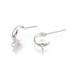 Brass Stud Earring Findings&nbsp;KK-WH0085-03S