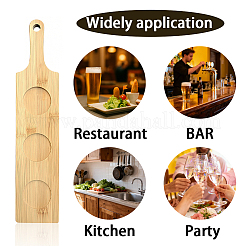 6Pcs Bamboo Wine Glass Tray&nbsp;AJEW-WH0797-001