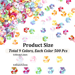 4500Pcs 9 Colors Plastic Beads&nbsp;KY-PA0001-26