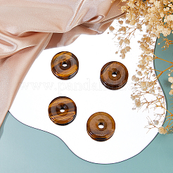 4Pcs Natural Tiger Eye Pendants&nbsp;G-FH0002-67A