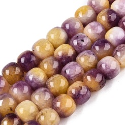 Dyed Natural White Jade Beads Strands&nbsp;G-T138-D13