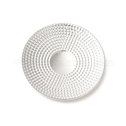 変色しない304ステンレススチールペンダント  フラットラウンドのチャーム  ステンレス鋼色  35x3mm  穴：1.2mm&nbsp;LS-STAS-L268-009P