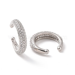 Clear Cubic Zirconia Cuff Earrings&nbsp;EJEW-G332-01P