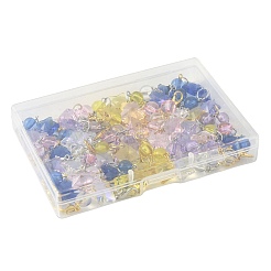 50Pcs Glass & Acrylic Star Pendant Decorations&nbsp;HJEW-FS00046