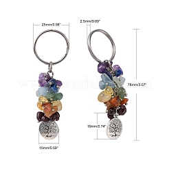 Natural Gemstone Keychain&nbsp;KEYC-JKC00163-03