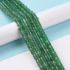 天然石グリーンアベンチュリンビーズ連売り  竹の棒  9.5~10x6~6.5mm  穴：1.4mm  約39個/連  14.96インチ（38cm）&nbsp;G-G990-D01