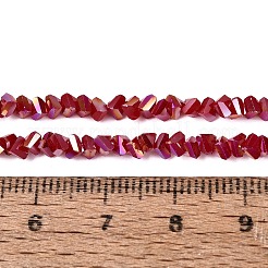 Electroplate Opaque Glass Beads Strands&nbsp;LS-EGLA-Q139-01A-C11