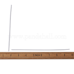 PEノーズブリッジワイヤーマスク用  内部に亜鉛メッキ鉄線単芯  DIY使い捨てマスク材料  ホワイト  20cm（7.87インチ）  4 mm幅&nbsp;AJEW-TA0017-09B