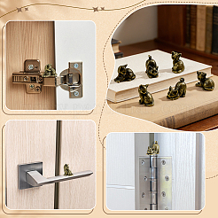 3Pcs Brass Cat Display Decorations&nbsp;AJEW-GA0010-93