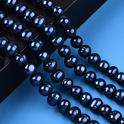 Natural Cultured Freshwater Pearl Beads Strands&nbsp;PEAR-N013-07E
