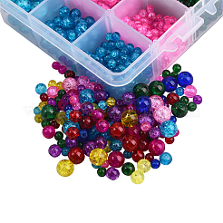 1920~2480Pcs 3 Style Spray Painted Crackle Glass Beads&nbsp;CCG-CJ0001-05