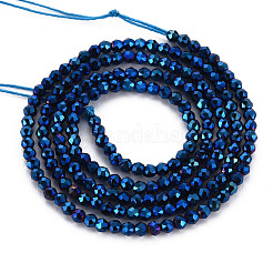 Electroplated Glass Beads Strands&nbsp;EGLA-S174-23D-02