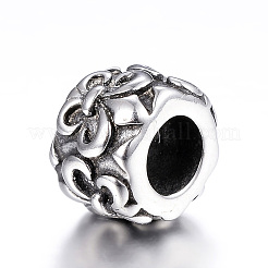 316 Surgical Stainless Steel European Beads&nbsp;STAS-G106-10AS