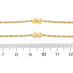 304 Stainless Steel Double Round Rope Chain Necklaces&nbsp;NJEW-C073-10G