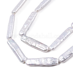 Natural Baroque Pearl Keshi Pearl Beads Strands&nbsp;PEAR-N021-14