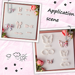 4 Sets 4 Styles Plastic Clay Pressed Molds&nbsp;AJEW-SC0004-09B
