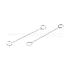 変色しない316サージカルステンレススチール製アイピン  ピアノ線9ピン  ステンレス鋼色  20x2.5x0.4mm  穴：1.6mm&nbsp;STAS-P277-A02-P