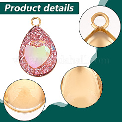 DIY Blank Teardrop Pendant Making Kit&nbsp;DIY-PH0020-88