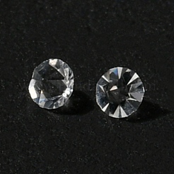 ガラスマイクロラインストーン  ネイルアートの装飾の付属品  ダイヤモンド  多面カット  透明  1.5x1mm  約15000個/30g&nbsp;MRMJ-XCP0001-55