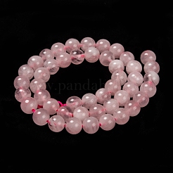 Pink Color Natural Madagascar Rose Quartz Beads Strands&nbsp;G-D655-8mm
