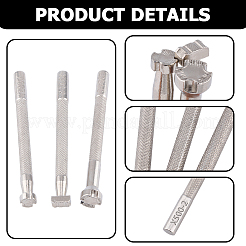 3Pcs 3 Styles Steel Leather Stamping Tools&nbsp;TOOL-CL0001-02