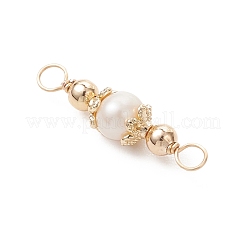 Natural Cultured Freshwater Pearl Potato Links Connector Charms&nbsp;PALLOY-JF04754