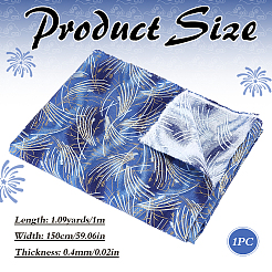 Fish Scales Pattern Cotton Fabric&nbsp;DIY-WH0622-777D
